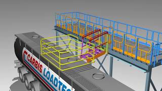 Safe Tanker Access Carbis Loadtec Track Mounted Gangway [upl. by Bekki]