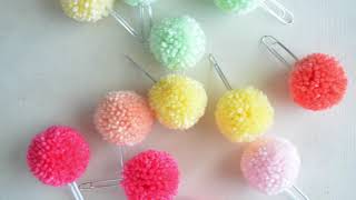 How to Make Pom Pom Paperclips [upl. by Eiliab943]