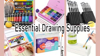 Essential Drawing Supplies  Useful drawing materials  Farjana Drawing Academy [upl. by Marcus]