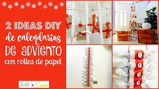 Ideas para calendarios de adviento con rollos de papel [upl. by Niwri]