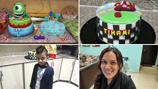 Birthday Preparartion for School and Cake Decoration  Naush Vlogs [upl. by Berky]