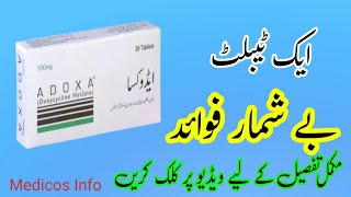 adoxa tablet uses benefits side effects in urduhindi  Doxycycline hyclate 100mg in urdu acne tab [upl. by Giuditta14]