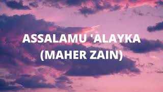 Assalamu Alayka Arabic Lyric  Maher Zain  ماهر زين  السلام عليك [upl. by Meghan]