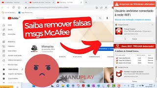 Como remover falsas mensagens de vírus McAfee [upl. by Ivek]