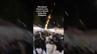 IShowSpeed Crazy Crowd Chase Gensan Philippines [upl. by Michelsen]