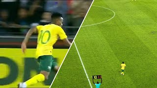 BAFANA BAFANA STAR RISING Relebohile Mofokengs Second Cap vs Uganda [upl. by Atilehs]