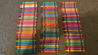 Sorting 96 CraZArt Crayons [upl. by Lomax500]