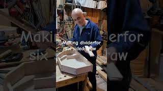 Making dividers for a sixsided draw No glue using small hidden tenons Handmade woodworking [upl. by Lehcor337]