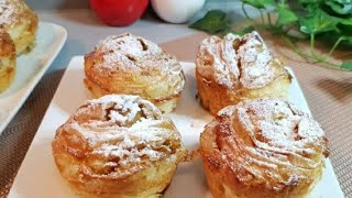 Feuilleté aux Pommes avec Pâte Filo  Croustades Aux Pommes [upl. by Renckens]