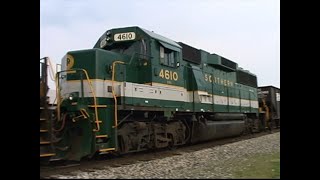 NS C36 7 C39 8e SD60 Southern 4610 on Marion Branch Spring 2003 [upl. by Yerhpmuh]