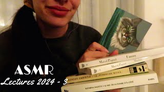 ASMR Français  Mes lectures 2024 🤓​📚​  Partie 3 [upl. by Kaleena495]