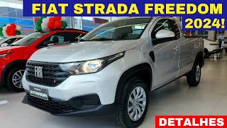 Fiat Strada Freedom Cabine Plus 2024 chega com novidades por R106990  A mais Robusta do mercado [upl. by Nosneh]