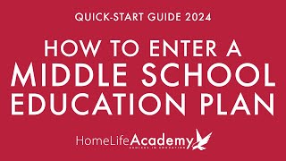 How to Enter a Middle School Education Plan  QuickStart Guide [upl. by Airotahs]