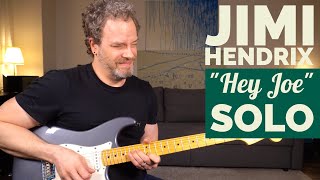 How to Play quotHey Joequot Guitar Solo  Jimi Hendrix [upl. by Kinsley975]