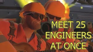 TF2 Meet the Engineer but Meet another Engineer every 05 secs for 10 secs ►Team Fortress 2 Meme◄ [upl. by Dearr]