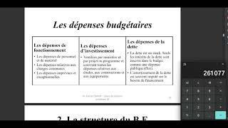 Finance publique  Budget de lÉtat partie 1 [upl. by Nwahsem777]