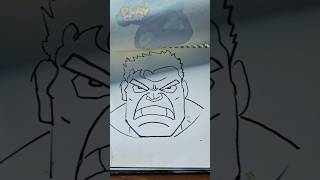 I Draw Hulk With PlasticineStopMotion Animation playclay shorts playcolor [upl. by Limemann]