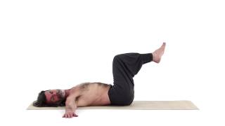 Rotated Abdomen with Bent Knees  Jathara Parivritta Asana variazione [upl. by Sybyl]