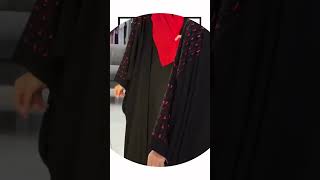 Beautiful Luxury Red Combination Modest Abaya abaya abayafashion fashion modesty hijab [upl. by Cutler898]