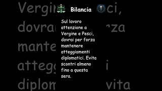 Bilancia oroscopo di lunedì 11 novembre 2024 dalla Stanza Esoterica short [upl. by Hobbie401]