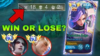 GLOBAL TEAM VS BENEDETTA WIN OR LOSE  BENEDETTA GAMEPLAY  MLBB  MobileLegends [upl. by Leugimsiul]