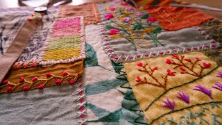 Handmade patchwork idea from scrap fabric [upl. by Eelrahc]