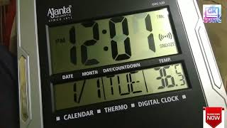 Ajanta ODC 120 wall clock time setting how to set time in digital wall clock  GREAT knowledge [upl. by Berfield957]