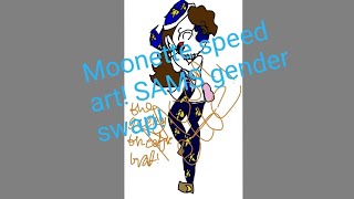 Moonette speed art SunMoonShow gender swap [upl. by Fredelia]