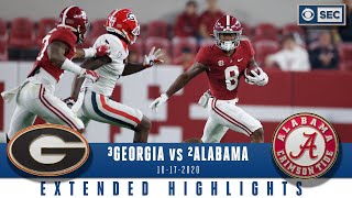 3 Georgia Bulldogs vs 2 Alabama Crimson Tide Extended Highlights  CBS Sports HQ [upl. by Shafer]