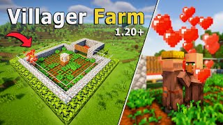 EASY AUTOMATIC Villager Breeder Farm in Minecraft 120 Survival [upl. by Kemble]