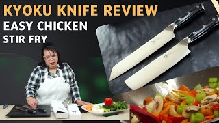 Kyoku Knife Review Boost Your Chicken Stir Fry Game [upl. by Dora]