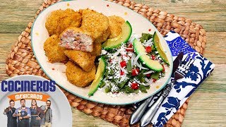 Receta Croquetas de atún  Cocineros Mexicanos [upl. by Annawahs191]