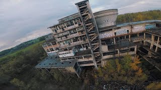 Drone racing footage of abandoned coal factory [upl. by Ilysa]