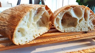 Ricetta CIABATTA semplice con impasto a mano [upl. by Cruickshank]