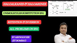 SN1 REACTION MECHANISM  RACEMISATION IN SN1  HALOALKANES ampHALOARENES CLASS 12 CHEMISTRY [upl. by Hausmann272]