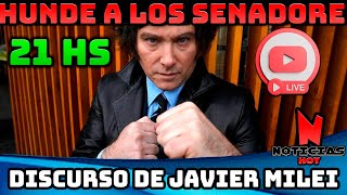 CADENA NACIONAL DE JAVIER MILEI HABLA DEL DEFIcIT 0 DE LA CASTA Y CUANTO QUEDA PARA VER MEJORAS [upl. by Sirotek442]