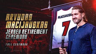 Arvydas Macijauskas Jersey Retirement  Full Ceremony [upl. by Knarf]