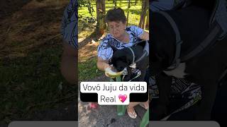 Vovó Juju 💖🤣 makeup transition vovós cartoon humorbr pets buldoguefrances [upl. by Tosch]