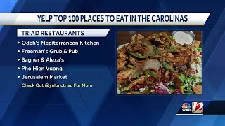 Triad restaurants featured on Yelps Top 100 places to eat in the Carolinas [upl. by Reeta]