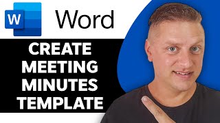 How to Create Meeting Minutes Template in Word  Word Tutorial 2024 [upl. by Itagaki]