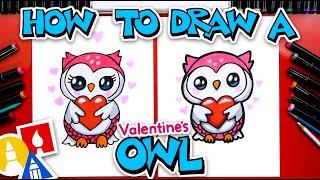 How To Draw A Valentines Owl [upl. by Akehsat]