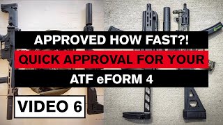 ATF eForm 4 Approval and News Silencers Simplified in 2023 [upl. by Soigroeg]