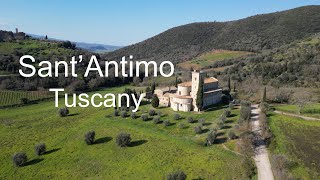 Abbazia di SantAntimo  Montalcino  Tuscany 4K [upl. by Spiegel668]