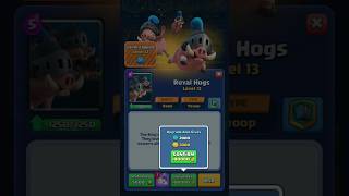 Maxed out Royal Hogs maxcard royalhogs clashroyale [upl. by Leuqram]