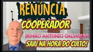 COOPERADOR DO JARDIM ROSELI RENUNCIA NO TESTEMUNHO E SE RETIRA ANTES DO CULTO TERMINAR [upl. by Lingwood530]