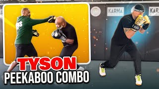 Mike Tyson Teaches the Peekaboo Boxing Combo Explained [upl. by Ytirev860]