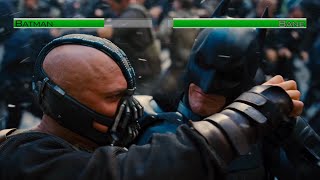 Batman vs Bane TDKR 2nd fightwith healthbars [upl. by Rivy292]