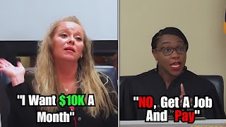 Where Judge Humbles Entitled Women And Makes Them Pay Child Support [upl. by Viking]