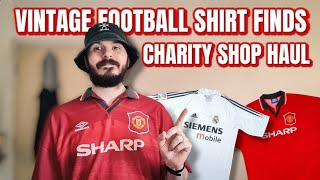 Vintage FOOTBALL SHIRT Charity Shop Haul  The Thrifting Life [upl. by Nojed]