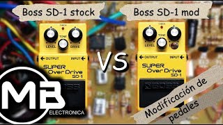 Boss Sd1 Mod Vs Boss Sd1 Stock [upl. by Gone585]